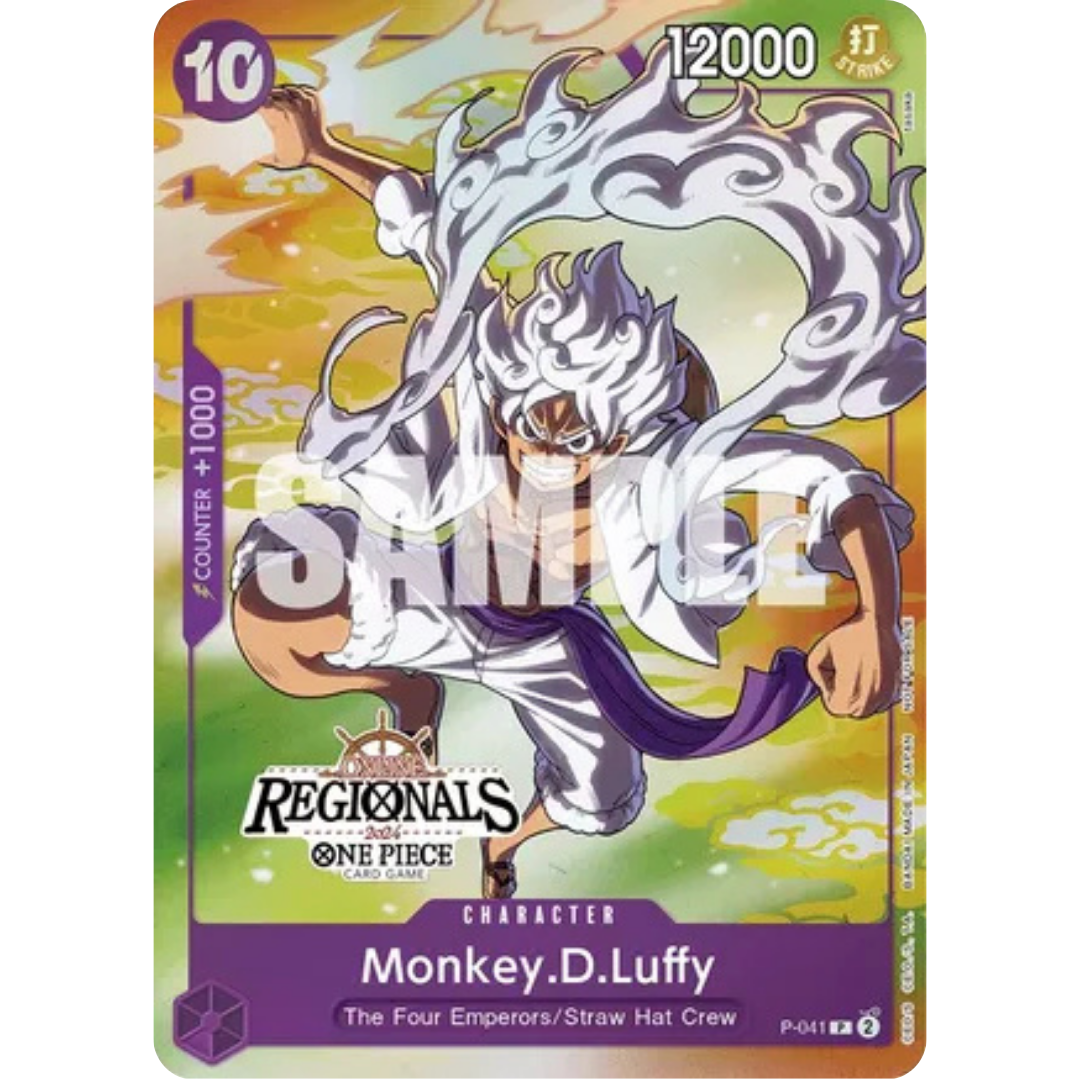 Monkey.D.Luffy (041) (Online Regional 2024 Vol. 2) [Winner] (P-041) - One Piece Promotion Cards Foil