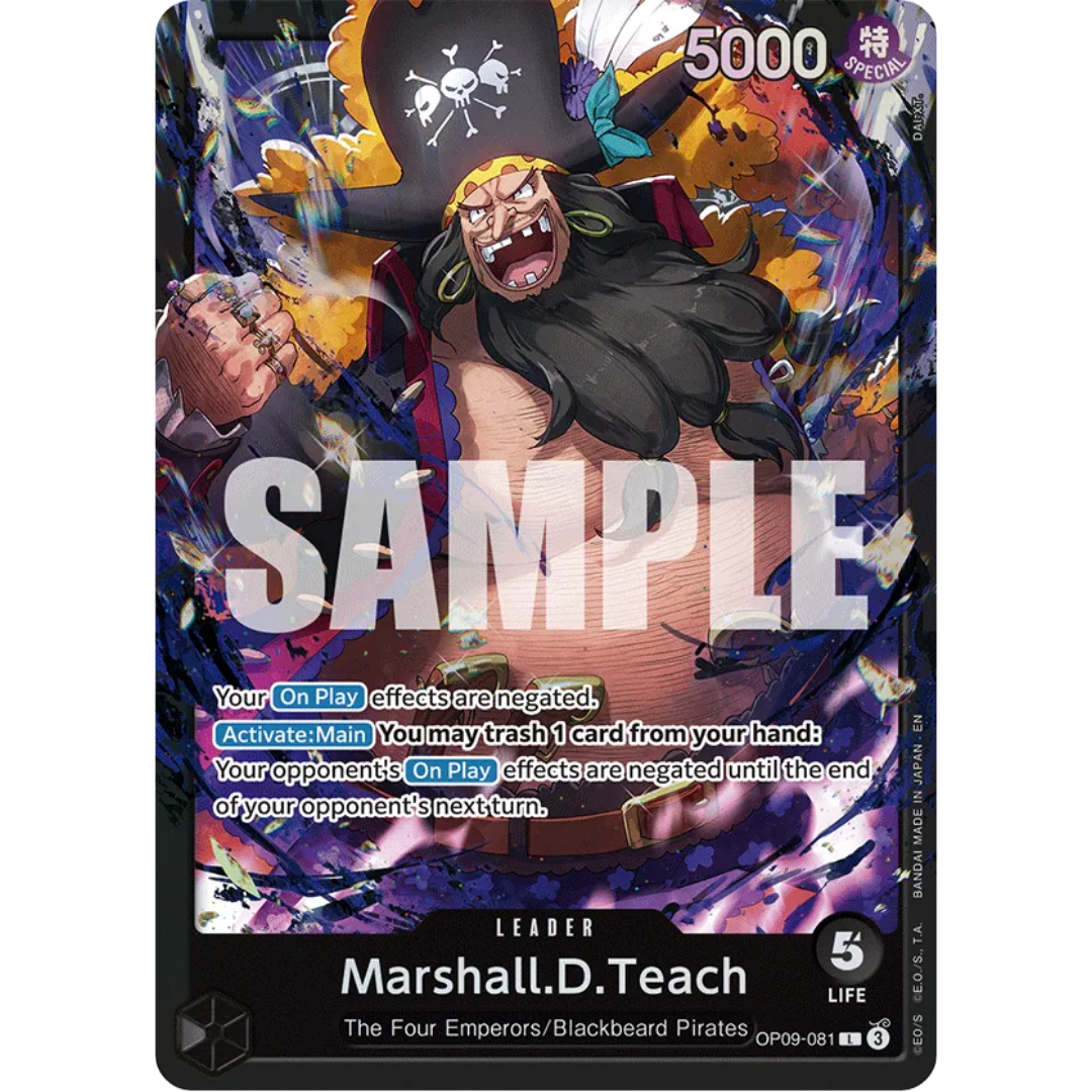Marshall.D.Teach (OP09-081) (OP09-081) - Starter Deck 27: BLACK Marshall.D.Teach Foil
