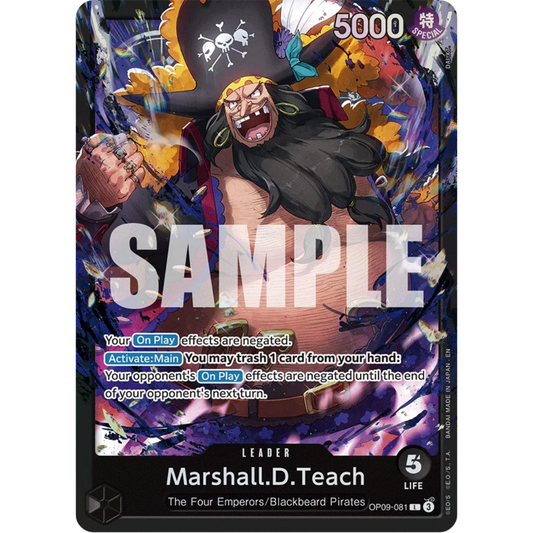 Marshall.D.Teach (OP09-081) (OP09-081) - Starter Deck 27: BLACK Marshall.D.Teach Foil