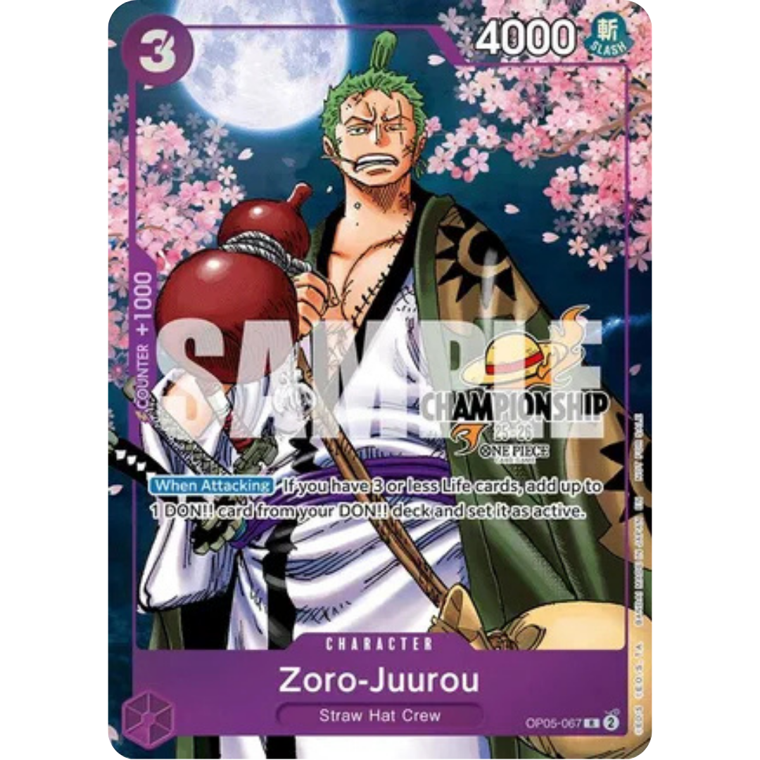 Zoro-Juurou (CS 25-26 Event Pack Finalist Ver.) (OP05-067) - One Piece Promotion Cards Foil