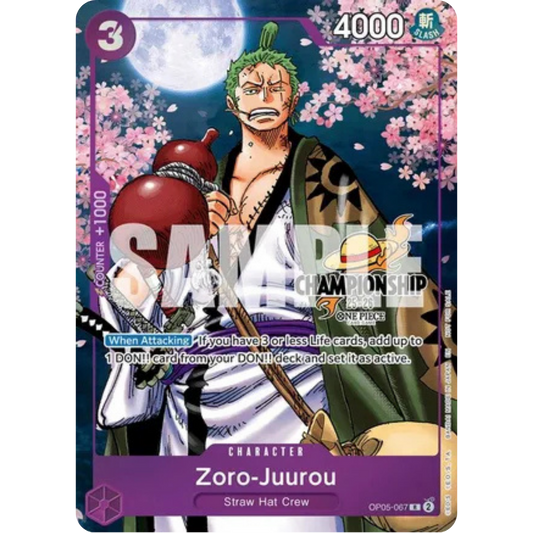 Zoro-Juurou (CS 25-26 Event Pack Finalist Ver.) (OP05-067) - One Piece Promotion Cards Foil