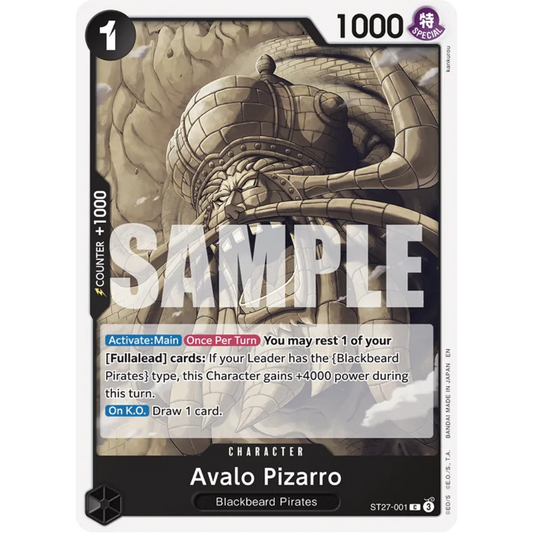 Avalo Pizarro (ST27-001) - Starter Deck 27: BLACK Marshall.D.Teach