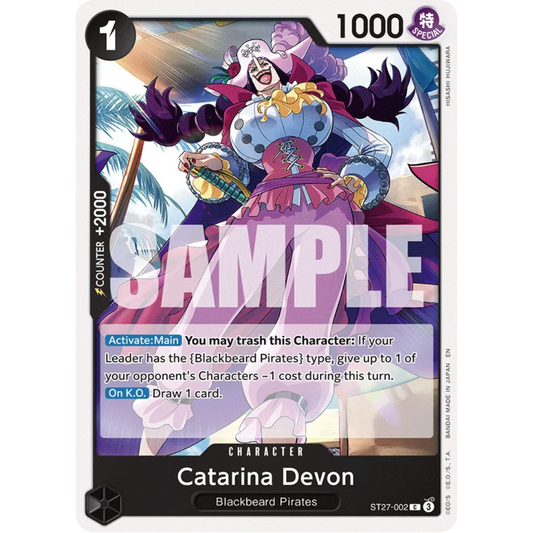 Catarina Devon (ST27-002) - Starter Deck 27: BLACK Marshall.D.Teach