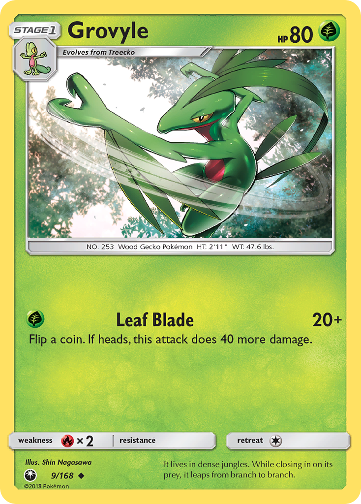 Grovyle 009  SM  Celestial Storm - Uncommon