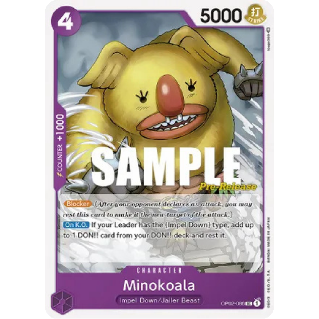 Minokoala (OP02-086) - Paramount War Pre-Release Cards