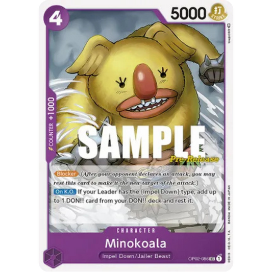 Minokoala (OP02-086) - Paramount War Pre-Release Cards