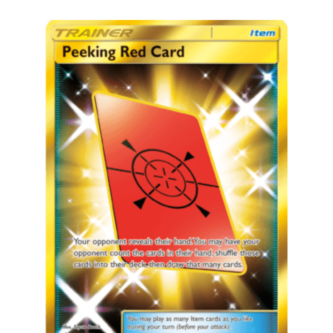 Peeking Red Card (Secret Rare) 169  - Holofoil SM  Ultra Prism - Secret Rare