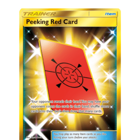Peeking Red Card (Secret Rare) 169  - Holofoil SM  Ultra Prism - Secret Rare