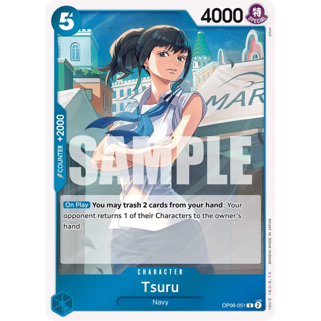 Tsuru (OP06-051) - Wings of the Captain Foil