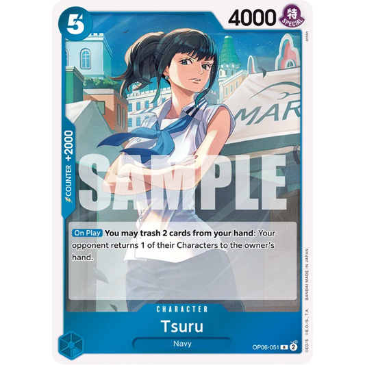 Tsuru (OP06-051) - Wings of the Captain Foil