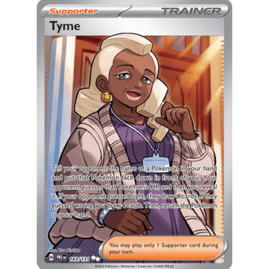 Tyme 143/131  - Holofoil SV Prismatic Evolutions - Ultra Rare