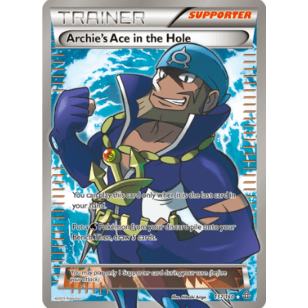 Archie's Ace in the Hole (157 Full Art) 157/160  - Holofoil XY  Primal Clash - Ultra Rare