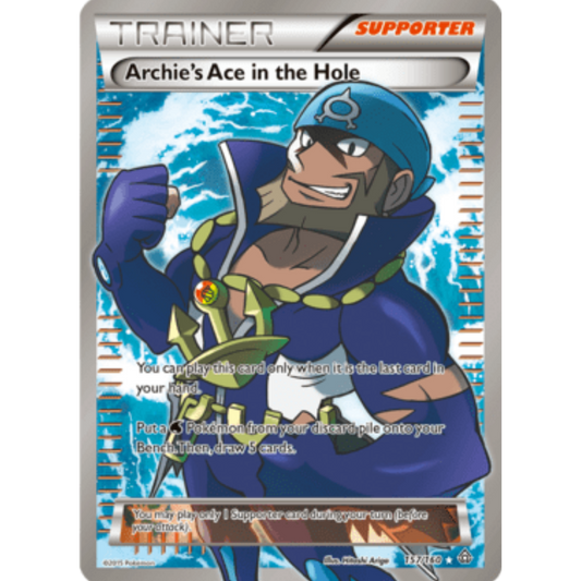 Archie's Ace in the Hole (157 Full Art) 157/160  - Holofoil XY  Primal Clash - Ultra Rare