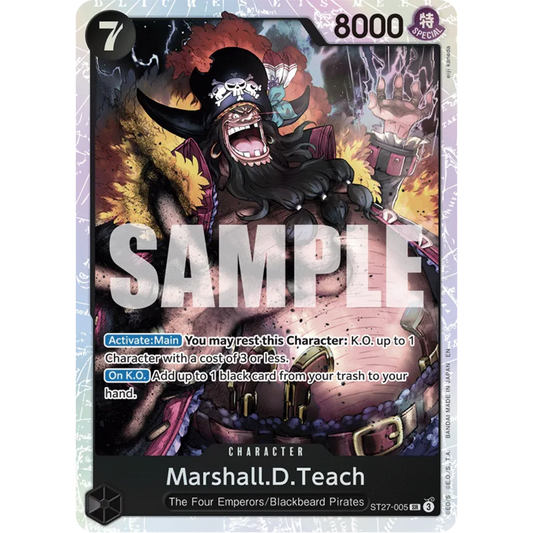 Marshall.D.Teach (ST27-005) (ST27-005) - Starter Deck 27: BLACK Marshall.D.Teach Foil