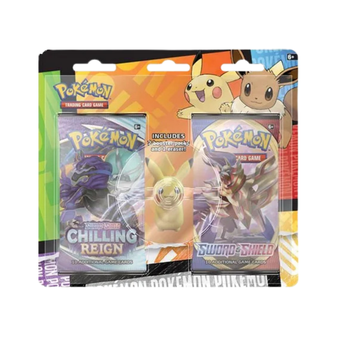 Pokemon TCG: Back to School Eraser Blister [Pikachu]