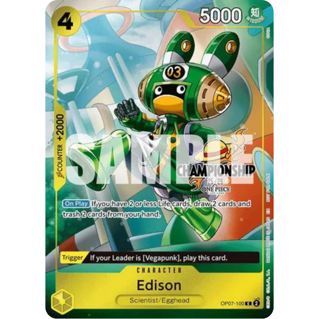 Edison (CS 25-26 Celebration Pack) (OP07-100) - One Piece Promotion Cards Foil