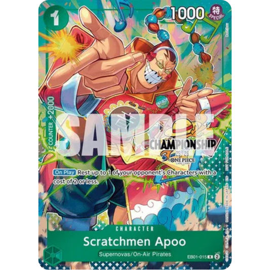 Scratchmen Apoo (CS 25-26 Celebration Pack) (EB01-015) - One Piece Promotion Cards Foil