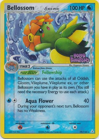 Bellossom (Delta Species)  - Reverse Holofoil Holon Phantoms - Rare