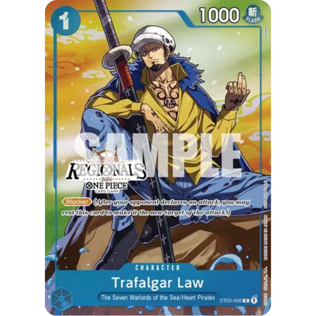 Trafalgar Law (Online Regional 2024 Vol. 2) [Participant] (ST03-008) - One Piece Promotion Cards Foil