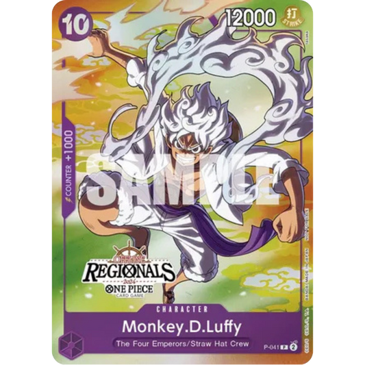 Monkey.D.Luffy (041) (Offline Regional 2024 Vol. 2) [Participant] (P-041) - One Piece Promotion Cards Foil