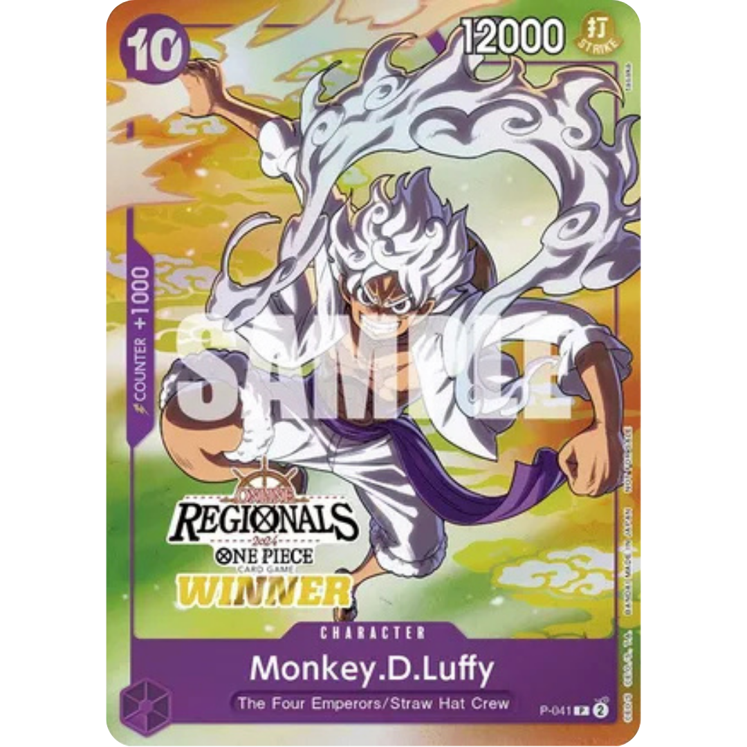 Monkey.D.Luffy (041) (Offline Regional 2024 Vol. 2) [Finalist] (P-041) - One Piece Promotion Cards Foil