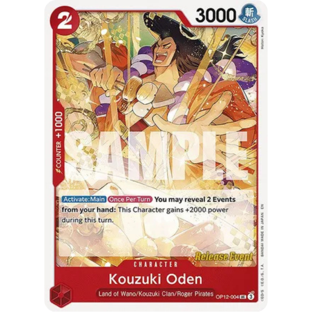 Kouzuki Oden (OP12-004) - Legacy of the Master Release Event Cards
