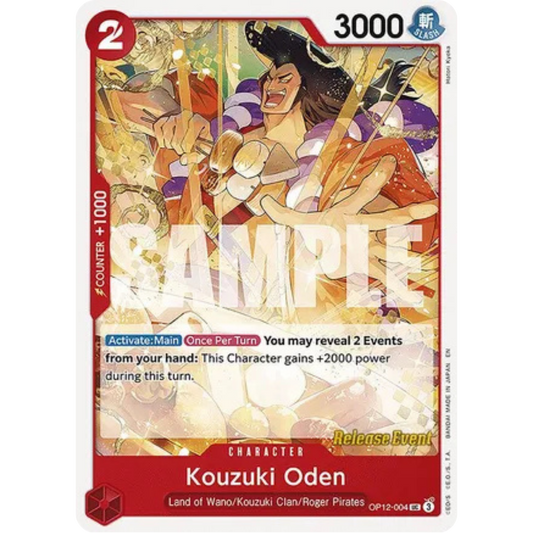 Kouzuki Oden (OP12-004) - Legacy of the Master Release Event Cards