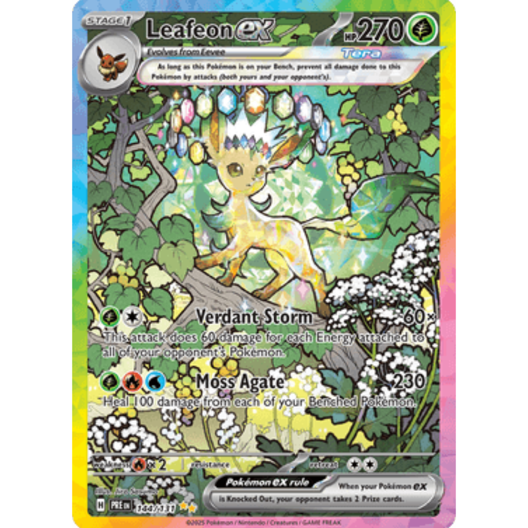 Leafeon ex 144/131  - Holofoil SV Prismatic Evolutions - Special Illustration Rare