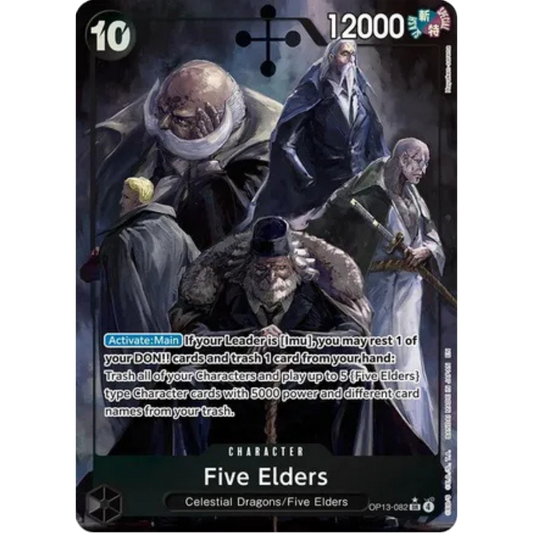 Five Elders (Alternate Art) (OP13-082) - Carrying On His Will Foil