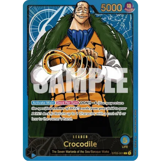Crocodile (Premium Card Collection -Leader Collection-) (ST03-001) - One Piece Promotion Cards Foil
