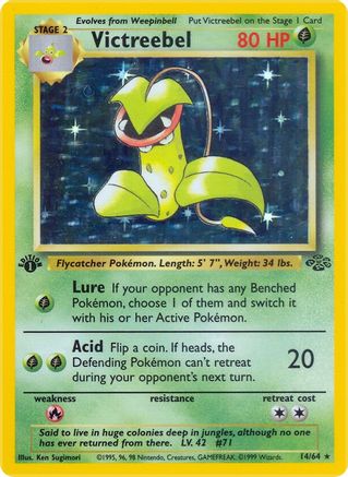 Victreebel (14) 014  - Unlimited Holofoil Jungle - Holo Rare