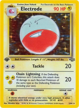 Electrode (2) 002  - Unlimited Holofoil Jungle - Holo Rare
