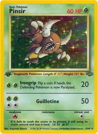 Pinsir (9) 009  - Unlimited Holofoil Jungle - Holo Rare