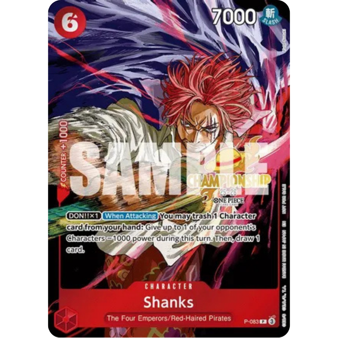 Shanks (CS 25-26 Event Pack) (P-083) - One Piece Promotion Cards Foil