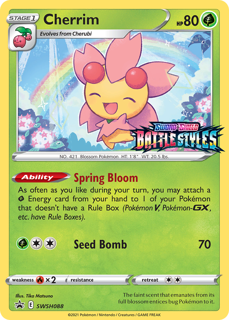 Cherrim - SWSH088 (Prerelease)  - Holofoil SWSH Sword & Shield Promo Cards - Promo