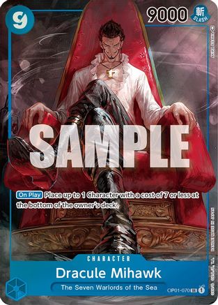 Dracule Mihawk (Parallel) (OP01-070) - Romance Dawn Foil