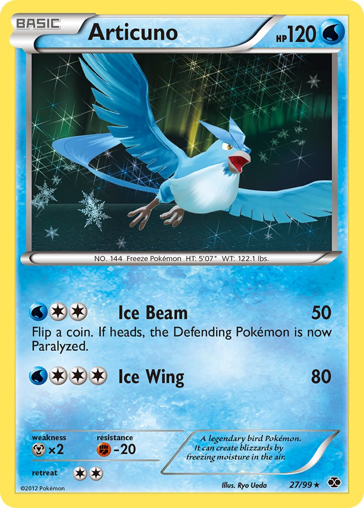 Articuno - 27/99 (Next Destinies)/99  - Holofoil Blister Exclusives - Promo