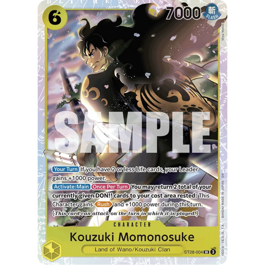 Kouzuki Momonosuke (ST28-004) - Starter Deck 28: GREEN/YELLOW Yamato Foil