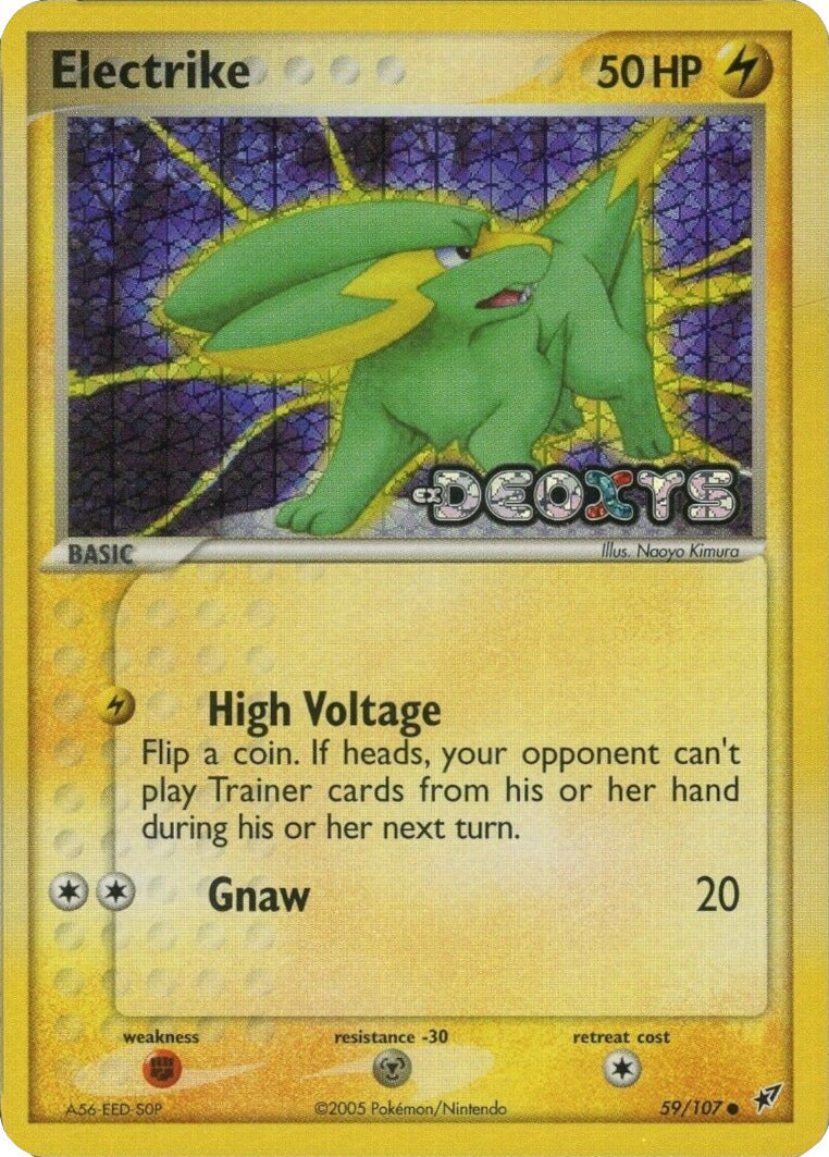 Electrike - 059/107/107  - Reverse Holofoil Deoxys - Common