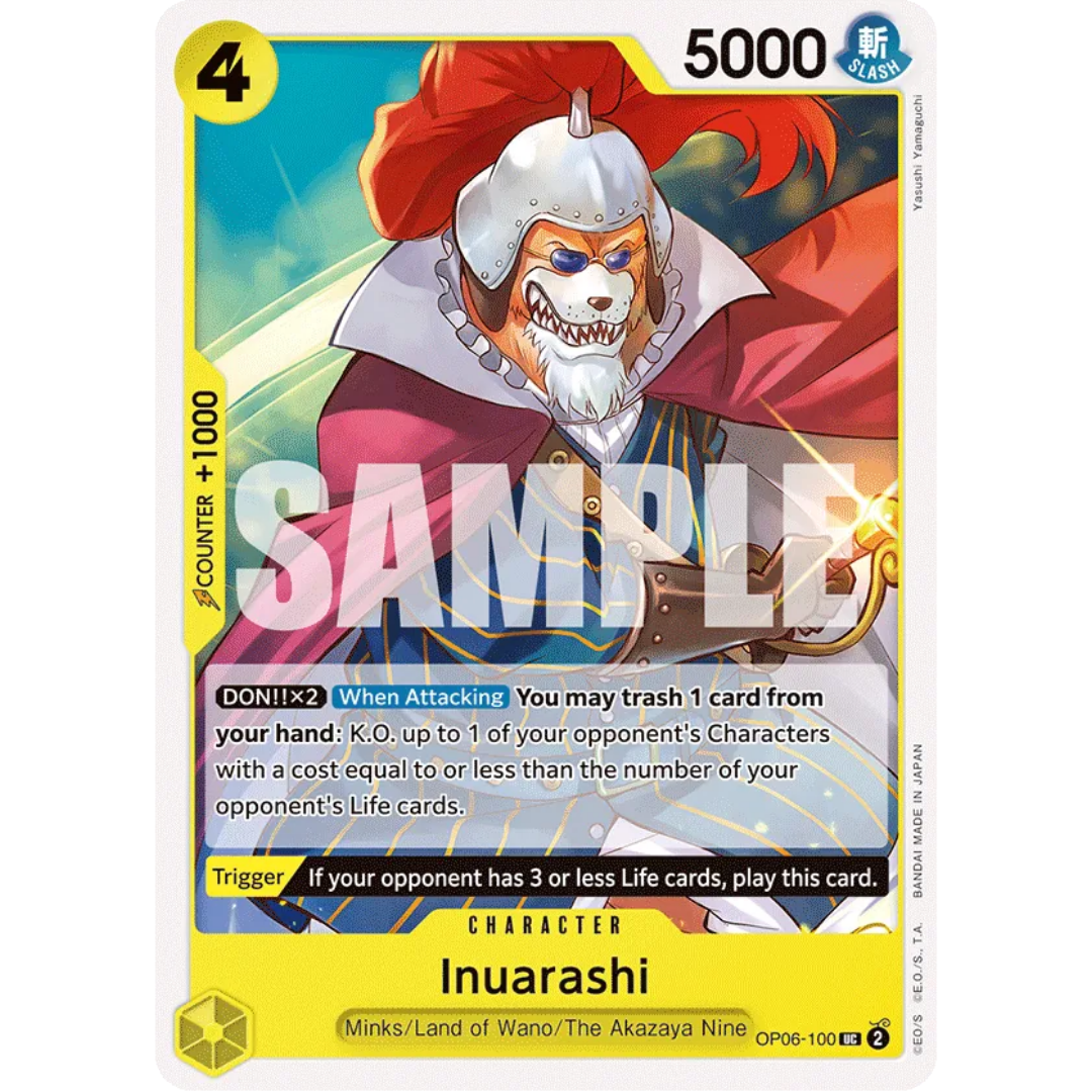 Inuarashi (Reprint) (OP06-100) - Starter Deck 28: GREEN/YELLOW Yamato
