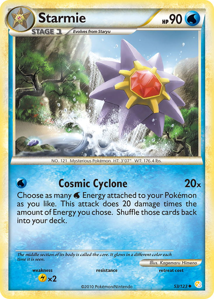 Starmie 053  HeartGold SoulSilver - Uncommon