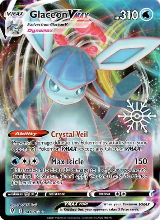 Glaceon VMAX 041/203  - Holofoil Miscellaneous Cards & Products - Ultra Rare