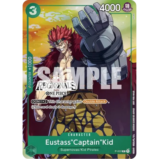Eustass"Captain"Kid (Online Regional 2024 Vol. 2) [Participant] (P-003) - One Piece Promotion Cards Foil