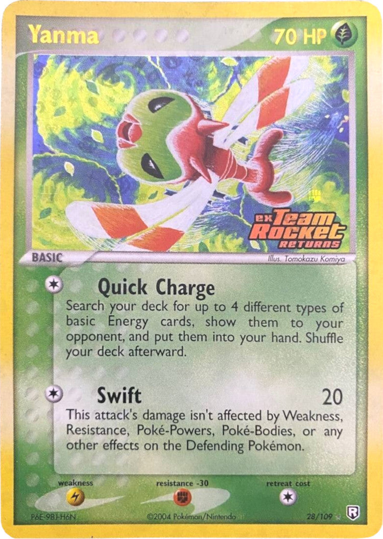 Yanma 028  - Reverse Holofoil Team Rocket Returns - Rare