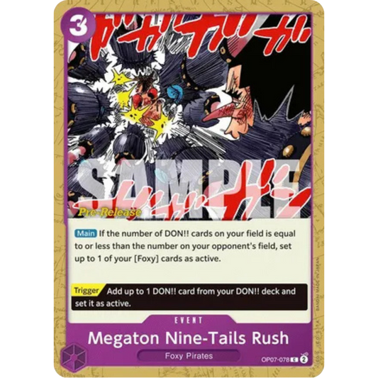 Megaton Nine-Tails Rush (OP07-078) - 500 Years in the Future Pre-Release Cards
