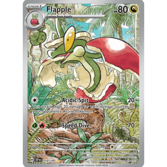 Flapple 210/191  - Holofoil SV08 Surging Sparks - Illustration Rare