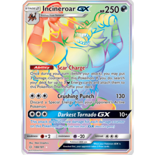Incineroar GX (188/181) [Sun & Moon: Team Up]
