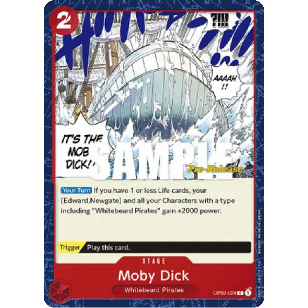 Moby Dick (OP02-024) - Paramount War Pre-Release Cards