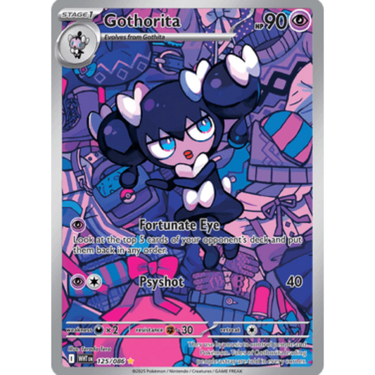 Gothorita 125/086  - Holofoil SV White Flare - Illustration Rare