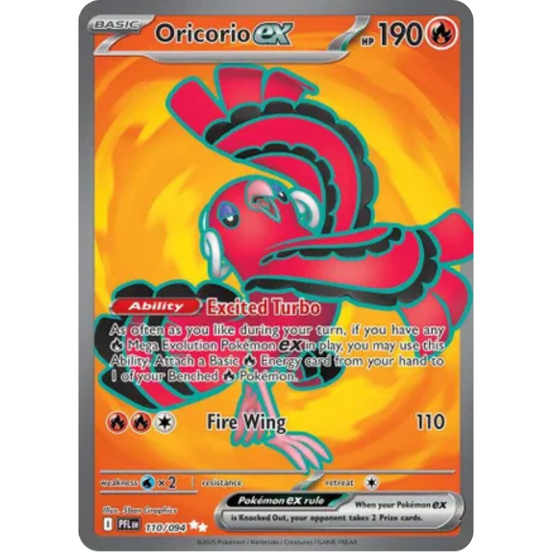 Oricorio ex 110/094  - Holofoil ME02 Phantasmal Flames - Ultra Rare